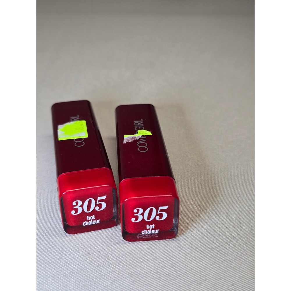 2 Covergirl 305 Hot Exhibitionist Lipstick Cream Set of 2
